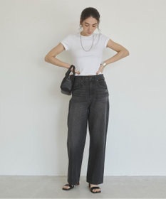 WEGO 【ANGIE VINTAGE/SMLサイズ展開】ワイドストレートデニムパンツ