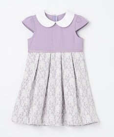 ANY KIDS 襟付きレースボンディングワンピース