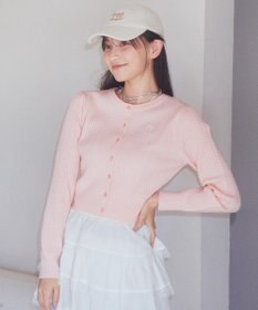 earth music&ecology ミニケーブルコンパクトカーディガン