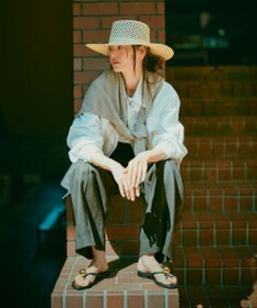 uncrave 【5周年企画・手洗い可】ライト リネン ワイドパンツ（uncrave STANDARD）