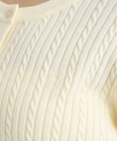 earth music&ecology ミニケーブルコンパクトカーディガン