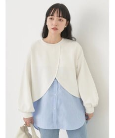 earth music&ecology ＳＥＴ２点カットプルオーバー＋シャツドッキングタンク