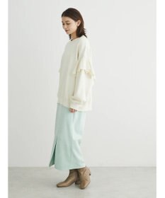 Green Parks ・ＳＵＧＡＲ　ＳＰＯＯＮ　ラッフルショルダースウェット