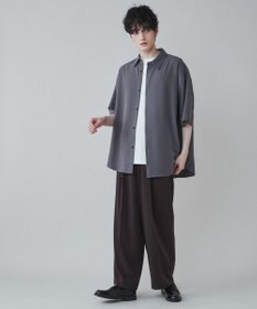 WEGO トロミ　ベルト付きワイドスラックス