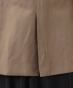 23区 【エステータ】ウールリネン レザートリミング ジャケット