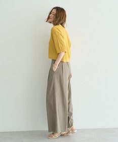 YECCA VECCA ストライプメッシュニットカーディガン