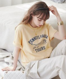 WEGO 【ANGIE VINTAGE】カレッジロゴプリントTee