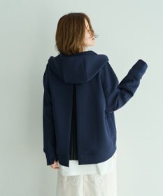 YECCA VECCA バックプリーツZIPフーディー