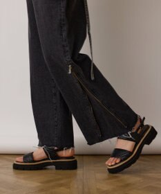 GRACE CONTINENTAL サス付zipデニムパンツ