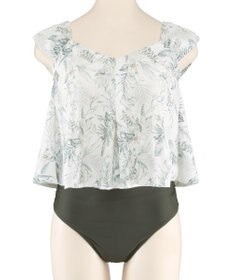 San-ai Resort（三愛水着楽園） プリントワンピ見えビキニ　9M・11L　【San-ai Resort（サンアイリゾート）】