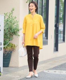 自由区 【撥水加工・洗える】ライトモクロディテーパード パンツ