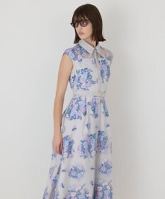 GRACE CONTINENTAL ブーケフラワー刺繍ワンピース