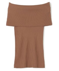 BEIGE， 【洗える】BRERA / オフショルダーストレッチリブニット