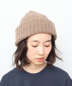 WHITE MAILS 【UNISEX】WOOL PAPER DOUBLE KNIT ケーブルビーニー