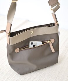 Hekhèr Le Style de Vie 新色追加【日本製】PUコートコットンキャンバス ショルダーバッグ