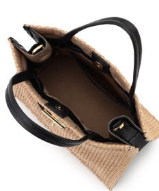 23区 【先行予約】VIOLAd'ORO イタリアンラフィアシート ベルトデザイン 2WAYトートバッグ