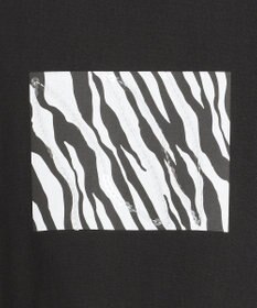 ICB L 【接触冷感・UVケア・洗える】ゼブラ柄 TEE