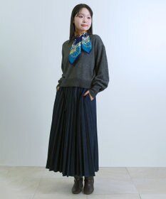 Marca 【Marcaオリジナル】色面シルエット馬車 小判スカーフ シルクツイル