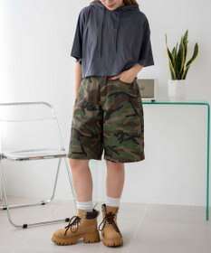 WEGO グラフィックフードショートT