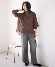 ANY L 【洗濯機可】シアーシャツ