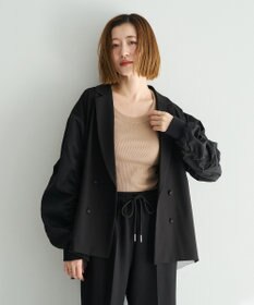 YECCA VECCA 異素材MIXテーラードジャケット