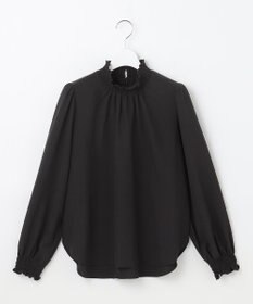 Feroux 【洗える】スタンドネックブラウス