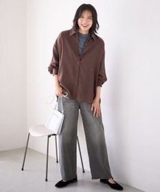 ANY L 【洗濯機可】シアーシャツ