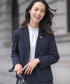 J.PRESS LADIES S 【洗える】ヌーディスバックサテン ボウタイ ブラウス