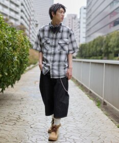 WEGO オンブレチェックシャツ（SS）