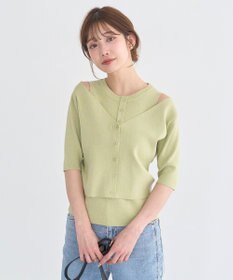 earth music&ecology フェイクレイヤードアメスリプルオーバー