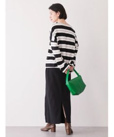 AMERICAN HOLIC ボートネックボーダープルオーバー