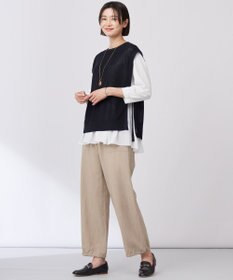 J.PRESS LADIES 【WEB限定カラーあり】スムースジャージー フレアー カットソー