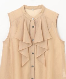 GRACE CONTINENTAL シアーボウタイノースリーブ