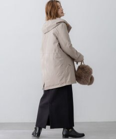 23区 L 【一部店舗限定/滝沢眞規子さん着用/撥水加工】ミリタリー フーデット ダウンコート