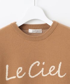 Feroux 【洗える】レタードロゴ プルオーバーニット