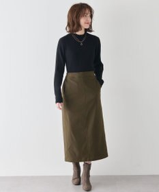 ANY 【洗濯機可】ウォームニットフリルプルオーバー