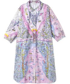 tsumori chisato SLEEP ツモリチサト ワンピース 綿100%(本体) サテン 8分袖 長袖 ロング丈 レディース UNX207/ワコール