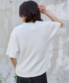 WEGO 【ユニセックス着用ITEM/MLサイズ展開】ワッフルヘンリーネックT（SS）
