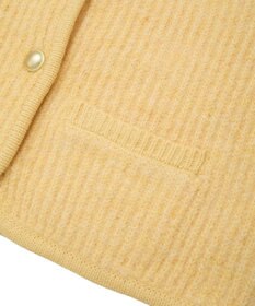 earth music&ecology 【WEB限定】ゴールド釦ショートニットカーディガン