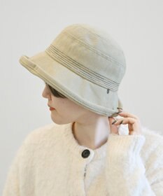 ATRENA チャーム付き膨れつば セーラーハット