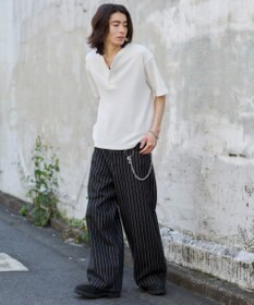 WEGO 【ユニセックス着用ITEM/MLサイズ展開】ワッフルヘンリーネックT（SS）