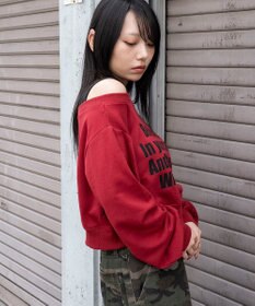 WEGO ドッキングオフショルショートスウェット