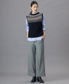 J.PRESS LADIES 【洗える】PINオックス ボタンダウン シャツ