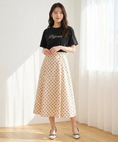 Feroux 【洗える】Bijou刺繍Tシャツ