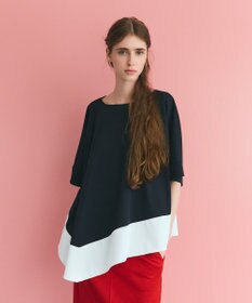 GRACE CONTINENTAL バイカラーアシメトップ