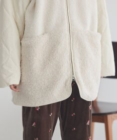 earth music&ecology ボアキルトミドルコート