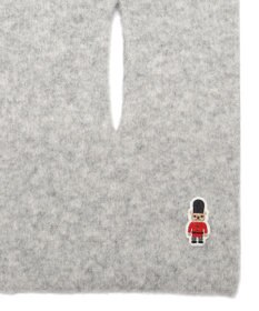 MOONBAT MACKINTOSH PHILOSOPHY 【日本製】バッキンガムベア付きウール100%縮絨プチマフラー