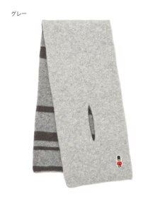 MOONBAT MACKINTOSH PHILOSOPHY 【日本製】バッキンガムベア付きウール100%縮絨プチマフラー