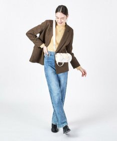 LeSportsac DENIM ROLL BAG/ホワイトデニム/クリームシェルパ