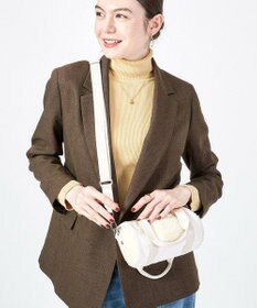 LeSportsac DENIM ROLL BAG/ホワイトデニム/クリームシェルパ